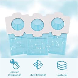 10x Stofzakken - geschikt voor Makita DCL182ZB, DCL182, CL107FD, DCL282, CL121D, CL002G - 194566-1 Blauw - 10.16 x 18.42 x 1.91 cm - voor kruimeldief snoerloos, handstofzuiger — thumbnail 4