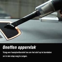 EAFC Auto stofzuiger draadloos - Kruimeldief - 2-in-1 draadloze handstofzuiger - Mini draadloze stofzuiger - Cadeau voor mannen - Air Duster - Droog & Nat - Autostofzuiger - USB C - Zwart — thumbnail 3