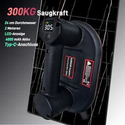 300 kg elektrische accu-vacuümzuiglift voor tegels en glas - 9,4 inch zuignap met auto-nazuigfunctie — thumbnail 4