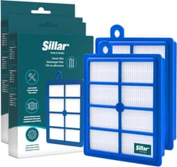 Sillar, set 2 stofzuigerfilters, HEPA, anti-allergeen, geschikt voor Electrolux Classic Silence Ultra Silencer Pure D8 D9, vervanging voor filters AFS1W, EFH12, FSEL01, FR-6558, FR-7111, 9001951202 — thumbnail 1