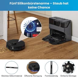 11 stuks accessoires gescht voor Roborock S7/S7 Plus/S7 MaxV/S7 MaxV Ultra/S7 Pro Ultra robotstofzuiger, 1 hoofdborstel, 2 dweilpads, 2 HEPA-filters, 4 zijborstels, 1 reinigingsborstel, 1 schroevendraaier — thumbnail 5
