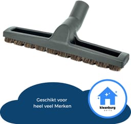 Kleanburg® Universele Parketborstel met Paardenhaar 32–35 mm inclusief paspijpje - Voor parket, hout, laminaat en tegels geschikt voor Miele - Bosch - Inventum - Numatic - Philips - Nilfisk en vele anderen. — thumbnail 5