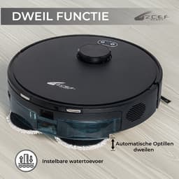 Zoef Robot Willem 2.0 robotstofzuiger met dweilfunctie - met zelfreinigingsstation - roterende dweilmops - automatisch legen - automatisch dweildoeken wassen en drogen — thumbnail 4