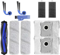 10-delige Accessoires gescht voor Ecovacs X11/X11 PRO/T80S - stofzuiger - met Hoofdborstel, Dweilrollen, Stofzakken, HEPA-filters en Zijborstels voor Optimale Reiniging — thumbnail 1
