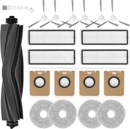19 stuks accessoires kit gescht voor Dreame L10s Ultra Robot Stofzuiger, Vervangende Onderdelen Hoofdborstel, Zijborstel, Filter, Mop Doeken, Stofzak — thumbnail 1