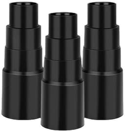 3 stuks Stofzuigeradapters geschikt voor stofzuigerslang - Stofzuigeronderdelen - slangverloopstuk, Geschikt voor Bosch, Makita, Kärcher en de meeste merken - slangadapter voor stofzuiger - 4 lagen - 25 mm tot 42 mm - zwar — thumbnail 1