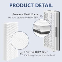 2 Packs HEPA Filter - Vervangingsfilters - Stofzuiger onderdelen - Vervangbaar - vervangende onderdelen - geschikt voor Miele GN Hycean 3D stofzuigers S8340/C2/C3/S6 — thumbnail 4