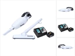 Makita DCL 181 FRG1W Snoerloze stofzuiger 18 V Wit + 1x oplaadbare accu 6.0 Ah + lader — thumbnail 1