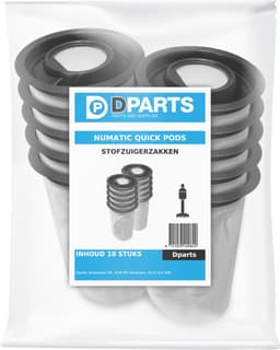 10x Dparts stofzuigerzakken geschikt voor Numatic steelstofzuiger - Henry en Hetty Quick Filter Pods - nr. 915744 - 915269 — thumbnail 2