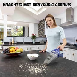 Handstofzuiger Draadloos - Lithium Accu-Handstofzuiger: Zakloos & Draadloos Gemak met Brede Zuigopening, Afneembaar Stofreservoir, Voegenzuigmond, Stofferingsborstel & Stijlvol Laadstation — thumbnail 5