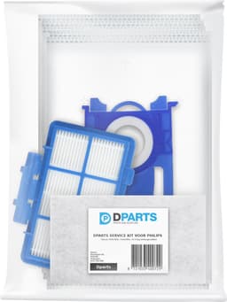 10x Dparts S-bag stofzuigerzakken - 1 HEPA filter - 1 motorfilter - geschikt voor Philips PowerGo - stofzuigerfilter stofzuigzakken Power Go - nr. CP0538/01 - EPA10 - 432200494491 - FC8021 - FC8021/03 — thumbnail 2
