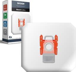 SQOON® Stofzuigerzak geschikt voor Bosch & Siemens BBZ16GALL / BBZ41FGALL Series - Alle Bosch & Siemens stofzuigers | Rode aansluiting - 4 stuks — thumbnail 4