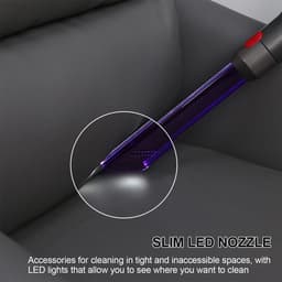 Spleetzuigmond - LED smal sleufmondstuk - Light Pipe Slim sleufmondstuk - accessoires voor Dyson stofzuiger - opzetstukken voor Dyson V7 V8 V10 V11 V15 — thumbnail 2