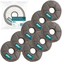 Sillar, set 8 dweilpads, microvezeldoek, geschikt voor Xiaomi S10 S20 X10 X20 L10 L20 X30 X40 X50, vervanging RMP7 / RMP8, herbruikbaar, diameter 13.5cm — thumbnail 1