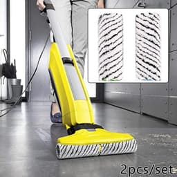 Geschikt voor Kärcher FC Steen- en Tegelrollers voor Karcher FC3, FC5, FC7 Elektrische Vloerreiniger Dweil, Microvezelrollers - 2-Pack-Belle's product — thumbnail 3