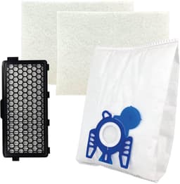 Multaparts® stofzuigerzakken set met filters geschikt voor Miele Complete C2, Complete C3, S5, S8 serie | Set met stofzuigerzakken type GN (10 x), motorfilter (2 x), HEPA filter — thumbnail 1