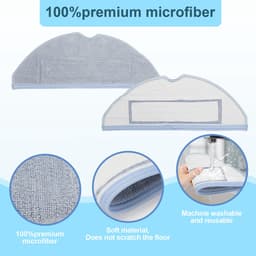 Accessoires Set voor Xiaomi Roborock S7 / S7 MaxV / S7 MaxV Plus / S7 MaxV Ultra - Vervangbare Robot Stofzuiger Onderdelen - Hoofdborstel - Dweilpads - Borstels - Filters - 19in1 — thumbnail 2