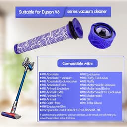 JGS Premium - Wasbare filtereenheid voor draadloze dierenstofzuiger - vervangt filter en HEPA-postfilterkit - geschikt voor Dyson V6 Cyclone - DC62 - hoge kwaliteit - duurzaam - stofzuiger accessoire. — thumbnail 5