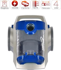 TurboTronic CV04 Stofzuiger - 4 Liter - Grijs/Blauw — thumbnail 2
