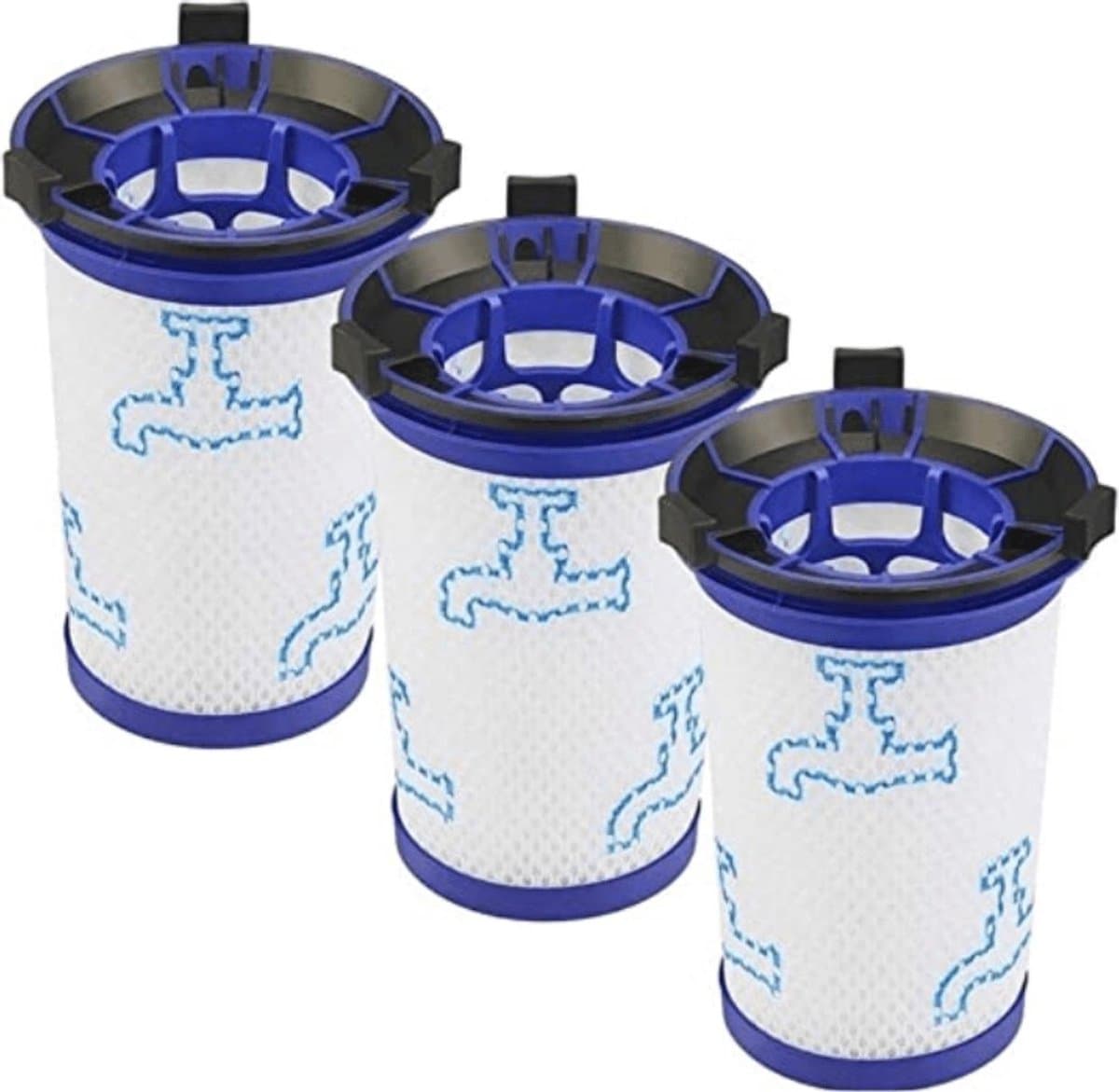 Vervang Steelstofzuiger Schuimfilter - Geschikt Voor Rowenta AIR FORCE 360 / X-Pert Essential 260 - Set Van 3 Schuimfilters — afbeelding 1