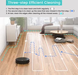 Robot Vacuum Cleaners - Lefant 2-in-1 Robot Vacuum Cleaner with Mop Function - 2200pa Powerful Suction - Automatic Self-Charging Intelligent Vacuum Robot - Ideal for Animal Hair/Hard Floor/Low Pile Carpet — thumbnail 2