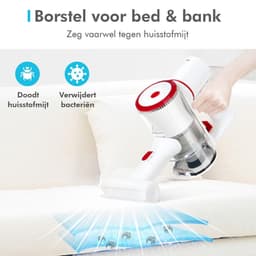 CleanDays® Steelstofzuiger - Draadloos - Turbo Borstel en Kleine Turbo Borstel - LED Verlichting - Sterke Zuigkracht - Inclusief Muurbeugel - Kruimelzuiger - Steelstofzuigers - Stofzuiger Draadloos — thumbnail 5