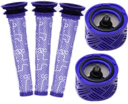 XL HEPA Filter set geschikt voor Dyson V6 DC59 HEPA Vervanging Pre Motor Filter 965661-01 en Post Motor Filter 966741-01 Wasbaar Motor filter Onderdelen — thumbnail 1