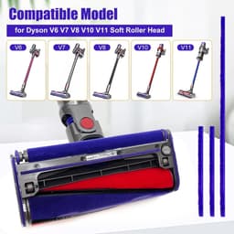 Dailygoods- Pluche Strips Hoogwaardig - Stofzuigeraccessoires - Dyson V7/V8/V10/V11 - 3 Stuks - Zachte Rolkop - Duurzaam Gebruik - Stofzuigeraccessoire — thumbnail 2