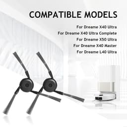 Geschikt voor Dreame D20 Pro Plus, X40 Ultra, X40 Master, L40 Ultra, L40s Pro Ultra, X50 Ultra, L50 Pro Ultra, X50 Ultra Complete, V50 Ultra Complete, X40 Ultra Complete robotstofzuiger accessoires, zijborstel, set van 6 — thumbnail 2