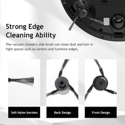 Geschikt voor Dreame D20 Pro Plus, X40 Ultra, X40 Master, L40 Ultra, L40s Pro Ultra, X50 Ultra, L50 Pro Ultra, X50 Ultra Complete, V50 Ultra Complete, X40 Ultra Complete robotstofzuiger accessoires, zijborstel, set van 6 — thumbnail 4