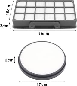HEPA filter & Motor filter - geschikt voor Rowenta Silence Force Cyclonic X-Treme Power RO7611 RO7634 RO7623 & ZR903701 filtersysteem - geschikt voor Rowenta steelstofzuiger - Wit — thumbnail 2