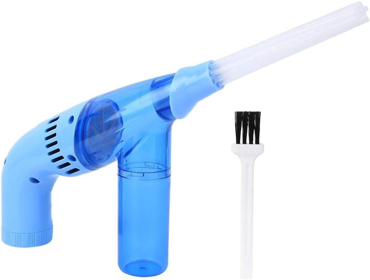 Mini Stofzuiger - Desktop Collector - Toetsenbord Schoonmaken - Draadloos Draagbaar - 17.5 cm - Blauw — afbeelding 1