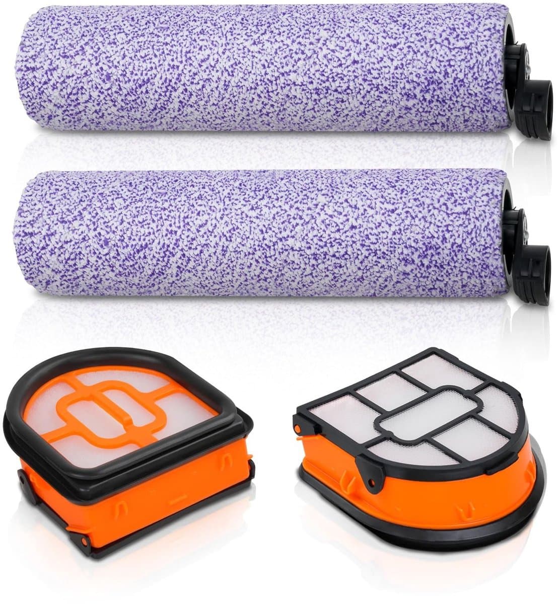 Dailygoods- Borstelrol Set - 2 Microvezel Borstelrollen - 2 HEPA-Filters - Geschikt voor Shark HydroVac XL - Antiklit Technologie - Wasbaar en Herbruikbaar - Stofzuigerborstel — afbeelding 1