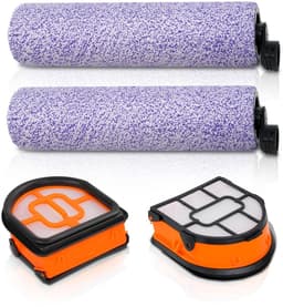 Dailygoods- Borstelrol Set - 2 Microvezel Borstelrollen - 2 HEPA-Filters - Geschikt voor Shark HydroVac XL - Antiklit Technologie - Wasbaar en Herbruikbaar - Stofzuigerborstel — thumbnail 1
