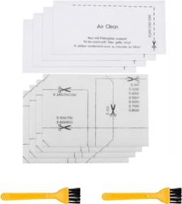 4-delige AirClean-filters en motorbeschermingsfilters voor Miele Compact C1 C2 C3, Complete C1, Classic C2 C3 S2 S4 S5 S6 S8 S241 S290 S300i S500 S700-serie stofzuigers-Voeg 2 schoonmaakborstels toe — thumbnail 1