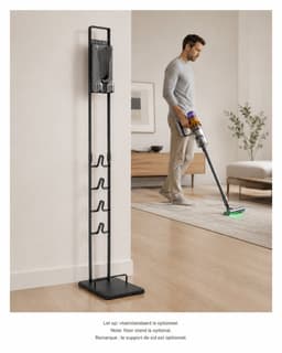 SQOON® Wandhouder / laadstation geschikt voor Dyson V12 - Gelijk aan model: 971666-01 - Vervangend laadstation, zonder laadadapter — thumbnail 2