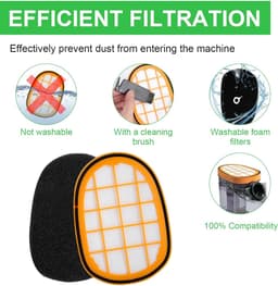 SnelShoppen - Stofzuigerfilter voor Philips-set, HEPA Vervangingsfilter voor SpeedPro Max Accustofzuiger FC5005/01, Model FC6812 FC6728 FC6822, 7000/8 — thumbnail 3