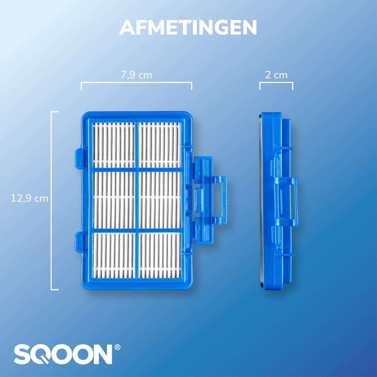 SQOON® Serviceset geschikt voor Philips PowerGo stofzuigers - Gelijk aan model: CP0538/01, Standard-BAG - Perfect voor optimale filtering en stofopvang — afbeelding 1