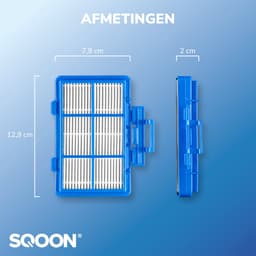 SQOON® Serviceset geschikt voor Philips PowerGo stofzuigers - Gelijk aan model: CP0538/01, Standard-BAG - Perfect voor optimale filtering en stofopvang — thumbnail 1