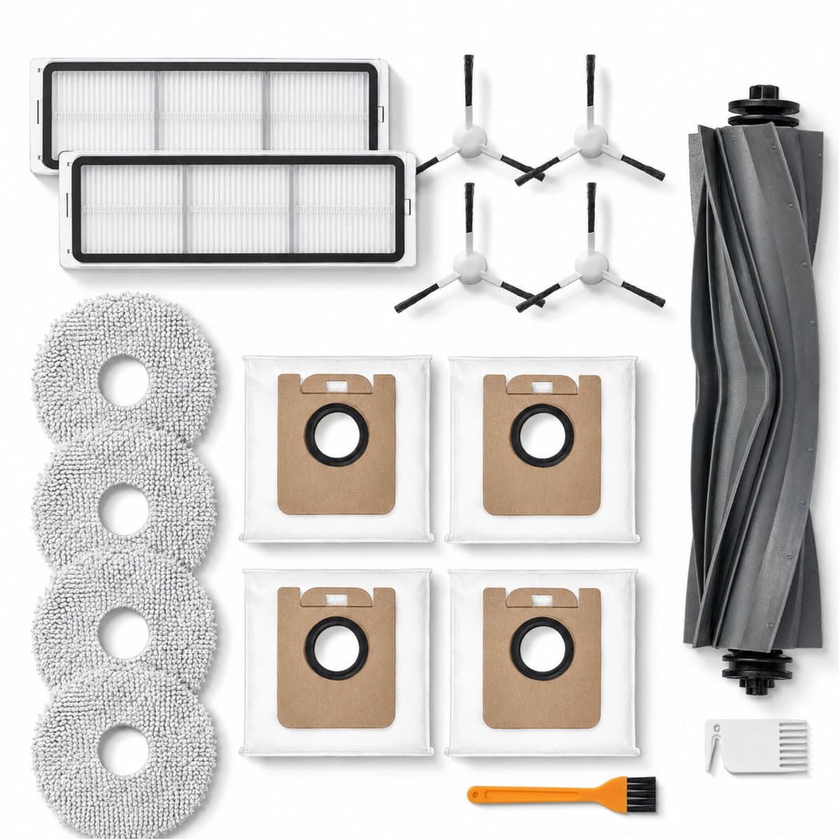 ZENC® Accessoireset Geschikt voor Dreame L10s Ultra, L10 Ultra, S10(pro) & Xiaomi X10/X10+ - Robotstofzuiger - Onderhoudsset - HEPA-filters - Borstels - Stofzakken - Dweilpads — afbeelding 1