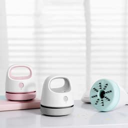 Handheld Kruimeldief - Tafelstofzuiger Kruimelzuiger - Bureau Opruimen - USB Oplaadbaar - 9.90 x 8.60 cm - Roze — thumbnail 3