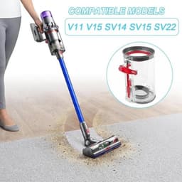 PromoHome Stofreservoir voor Dyson V11 V15 SV14 SV15 SV22 - Transparant en duurzaam stofbak vervangend onderdeel — thumbnail 3