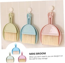 Mini Veegset - Stoffer en Blik - Bureau Schoonmaken - Compact Ontwerp - 3 Sets - Diverse Kleuren — thumbnail 4