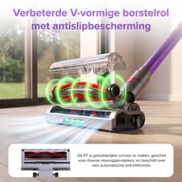 Lubluelu P7 Draadloze Steelstofzuiger 40Kpa- 5 in 1 Handstofzuiger - Zelfstaand Design - 40 Min Gebruikstijd - Verwijderbare Batterij- Anti-klit Borstel - HEPA-filter - LED-koplampen — thumbnail 5