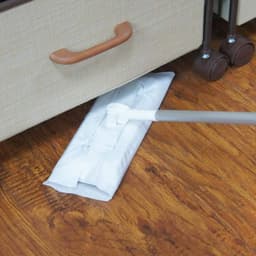 Stofafscheider Mop - Vloer Reiniger - Effectief Vuil Verwijderen - 360 Graden Rotatie - 115cm Uitschuifbaar - Grijs — thumbnail 2