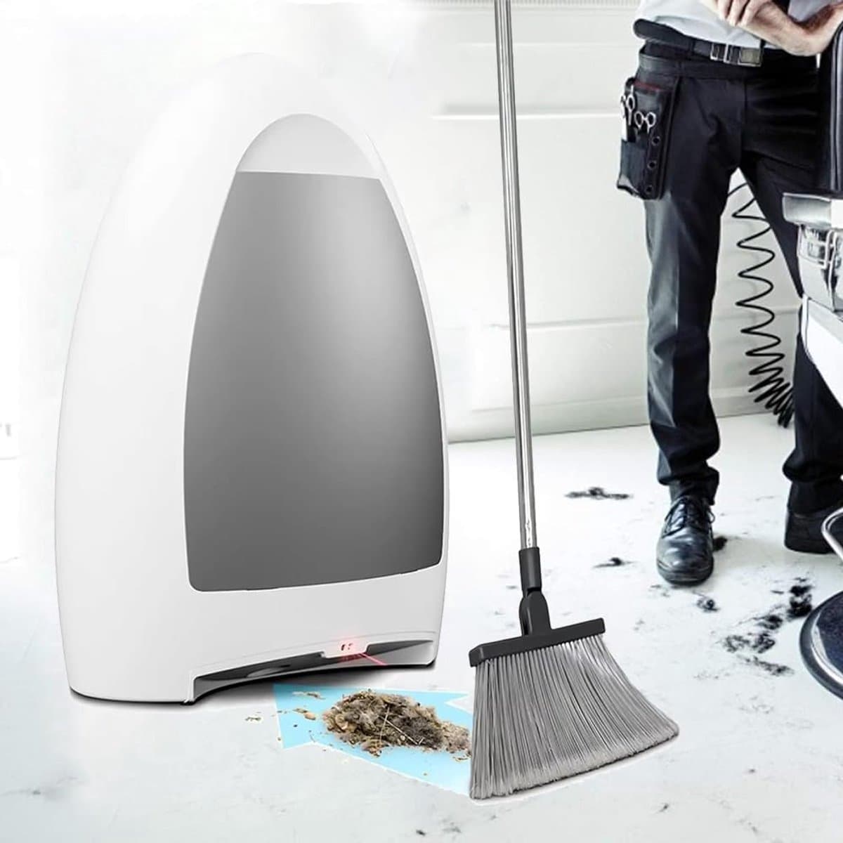 Vacuüm Stofpan - Automatische Afvalbak - Thuis Reinigen - Contactloze Sensor - 3.6 Liter - Wit — afbeelding 1