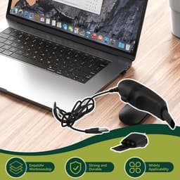 Mini Computer Stofzuiger - Toetsenbord Borstel - Apparaten Schoonmaken - USB Aangedreven - 10 cm Lengte - Zwart — thumbnail 5