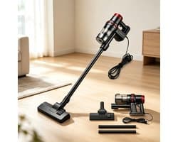 Handstofzuiger met snoer en HEPA-filter 11000 Pa sterke zuigkracht grote stofbak perfect voor tapijt harde vloeren huisdierenharen en allergieën