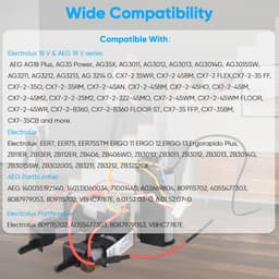 18V Batterij - Accu Vervanging - Stofzuigen - Hoge Capaciteit - 3200mAh - Zwart — thumbnail 5