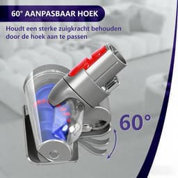 Schroefvormige Anti-Klit Borstel voor Dyson V7/V8/V10/V11/V15 - Mini Turbo Zuigmond - Verwijdert Dierenharen, Mensenhaar & Huisstofmijt - Universeel Accessoire — thumbnail 3